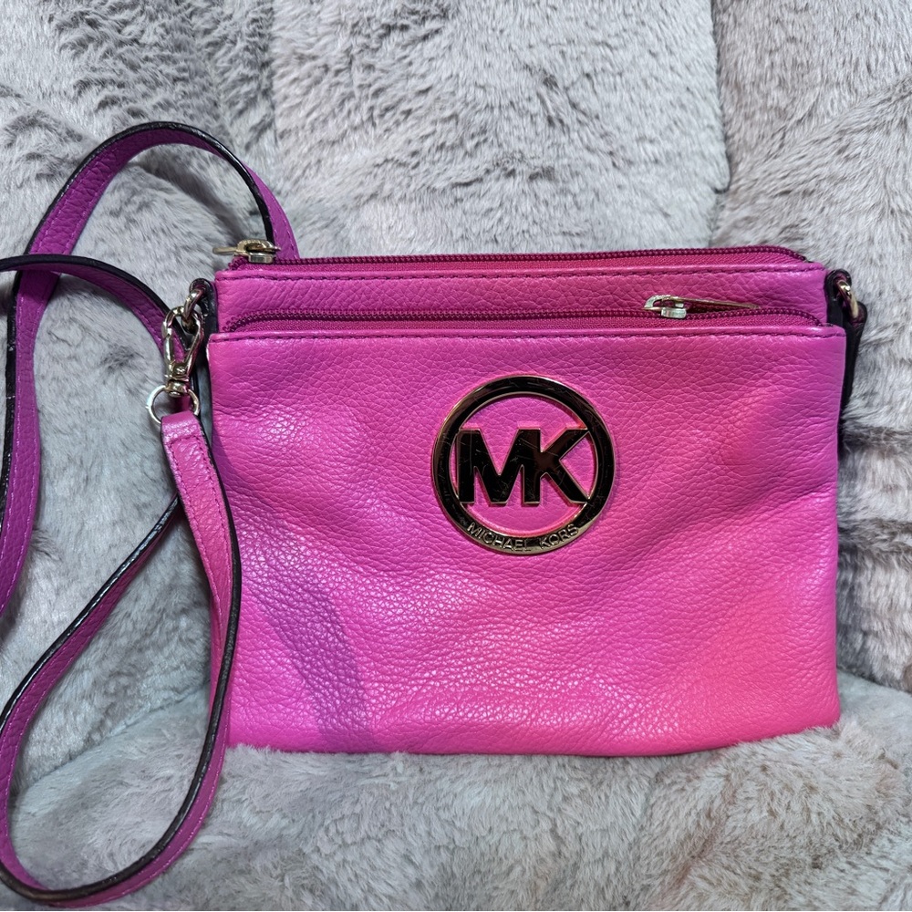 Michael Kors Fuchsia Crossbody Bag